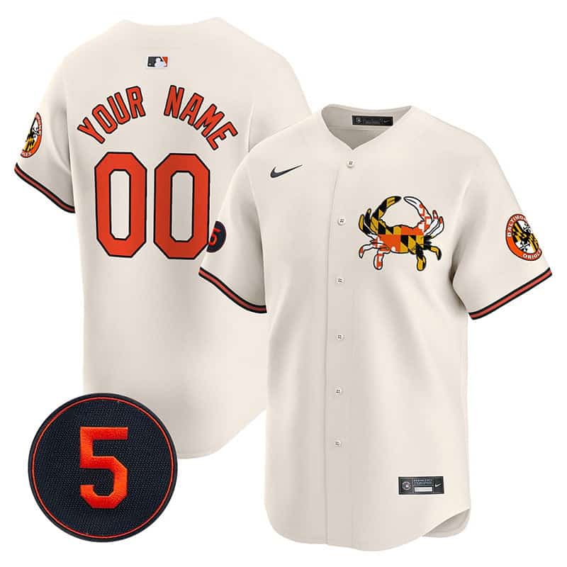 Baltimore Orioles Robinson Patch Vapor Premier Limited Custom Jersey V3