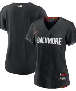 Baltimore Orioles Women 2023 City Connect Jersey - Black