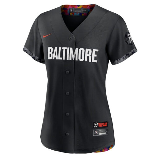 Baltimore Orioles Women 2023 City Connect Jersey - Black - Image 3