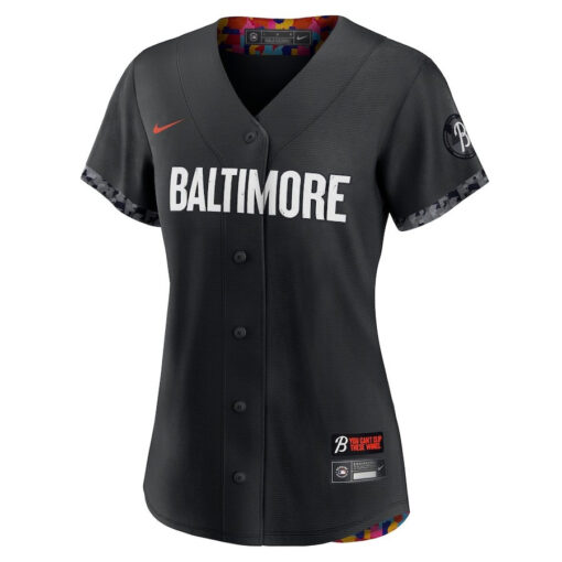 Baltimore Orioles Women's 2023 City Connect Jersey - Black - Image 2
