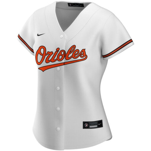 Baltimore Orioles Women's Home Custom Jersey - White - Image 2