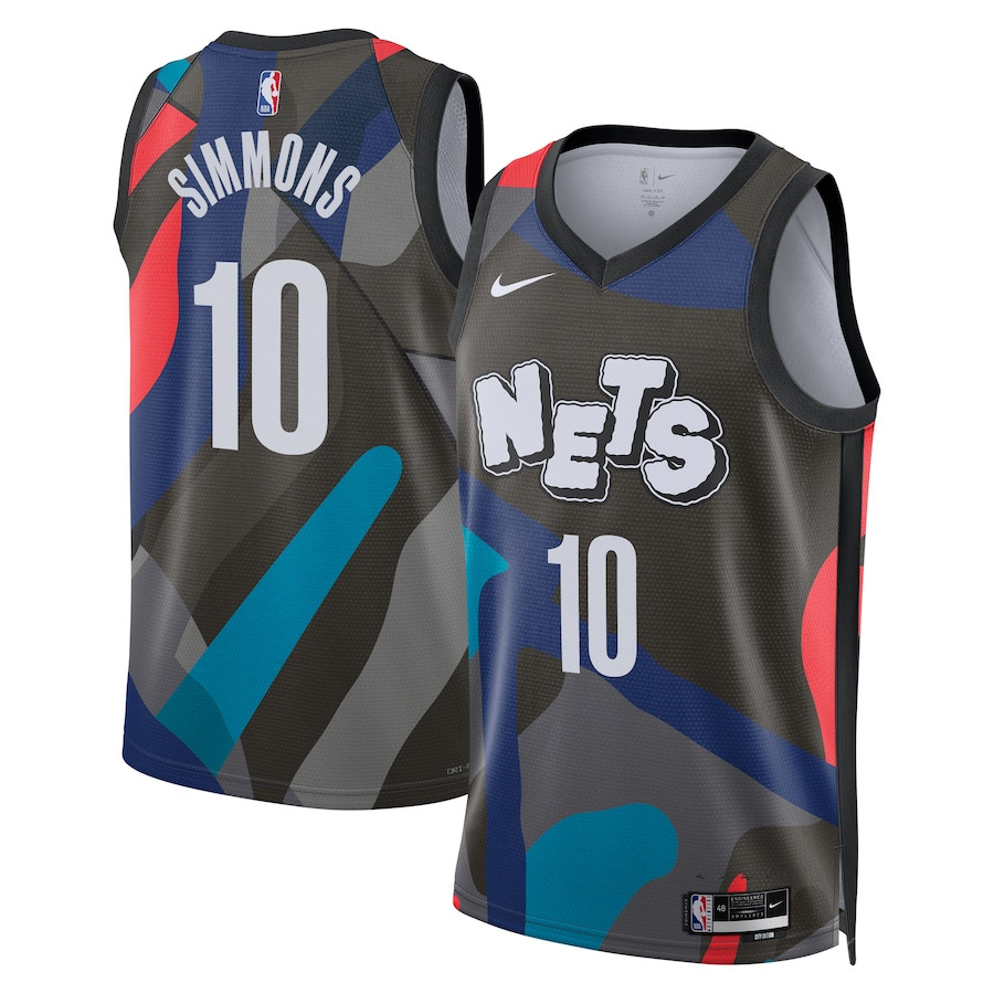 Ben Simmons 10 Brooklyn Nets 2023/24 City Edition Swingman Jersey - Black - JS333
