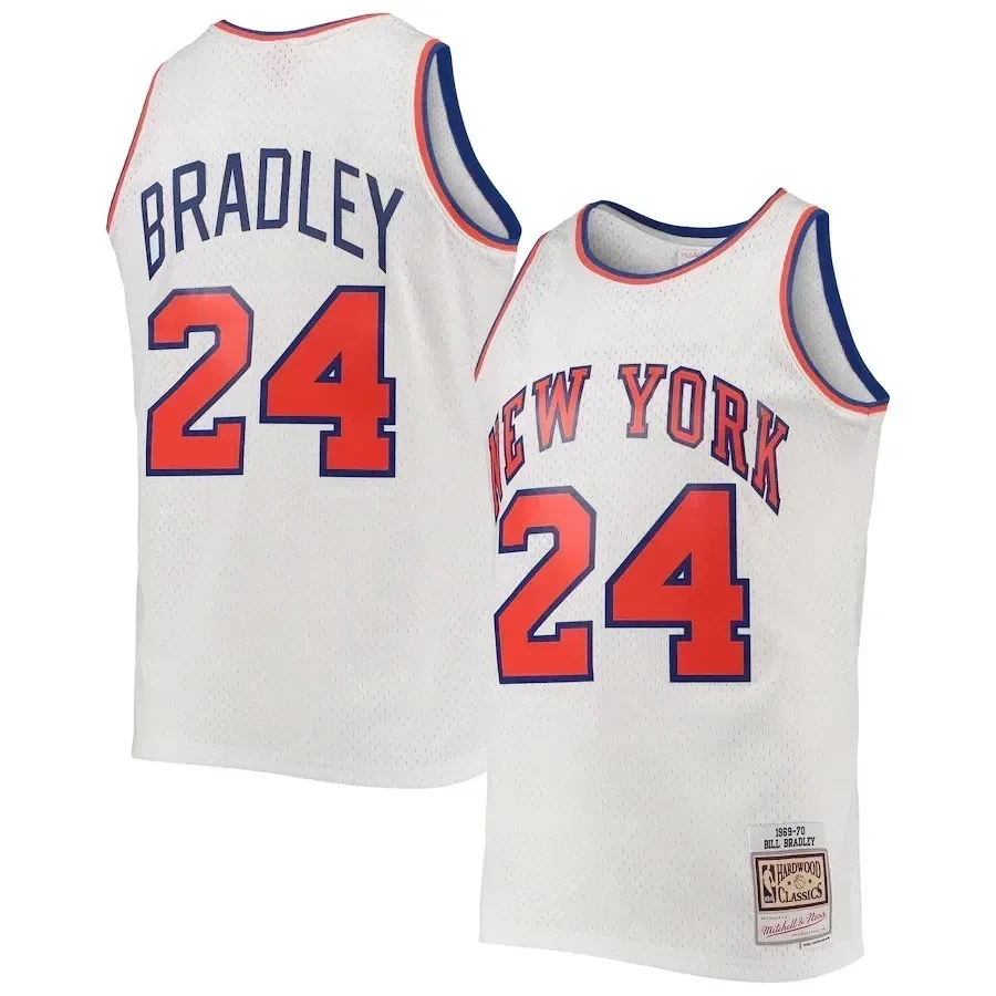 Bill Bradley New York Knicks Mitchell & Ness Hardwood Classics Swingman Jersey - White - JS768