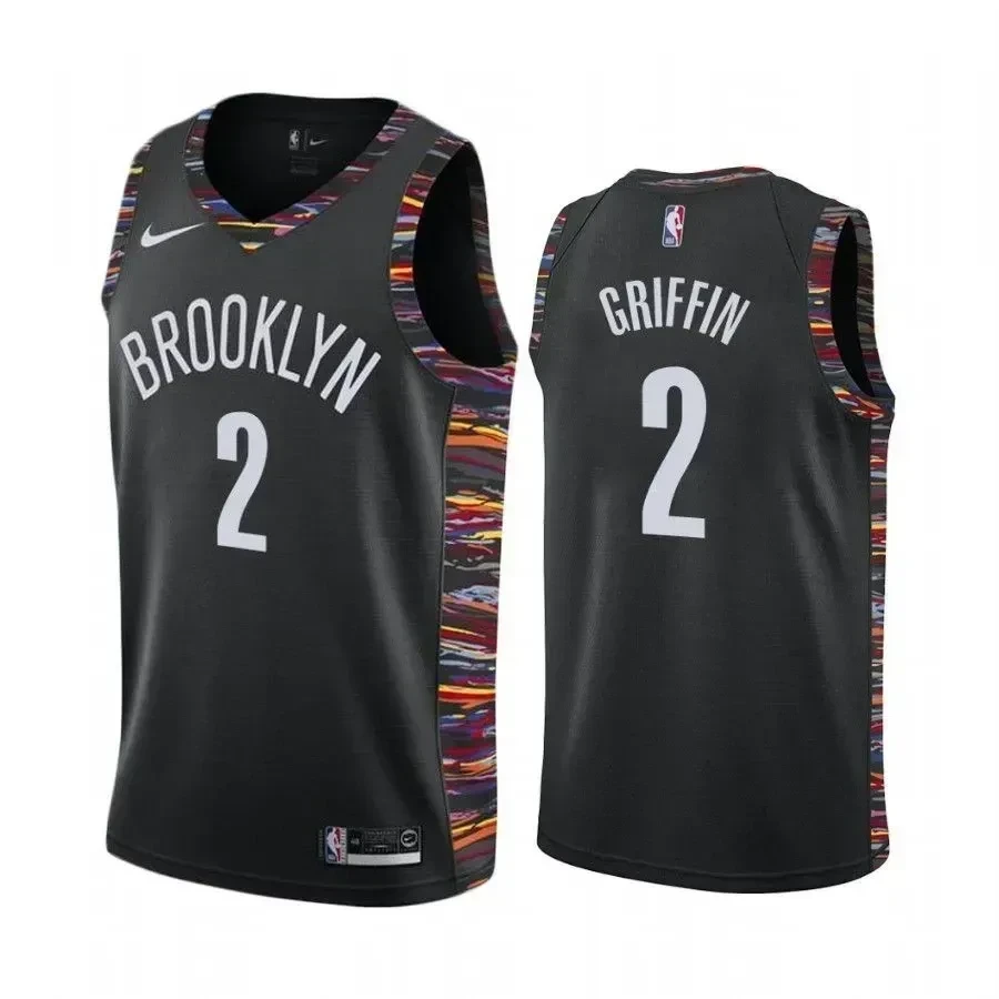 Blake Griffin Brooklyn Nets 2 Black Biggie Music Eidition Jersey - JS149