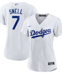 Blake Snell 7 Los Angeles Dodgers Home Player Women Jersey - White