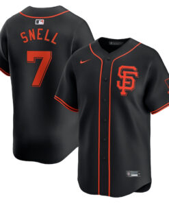 Blake Snell 7 San Francisco Giants Alternate Limited Men Jersey - Black