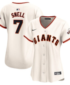 Blake Snell 7 San Francisco Giants Home Limited Women Jersey - Cream