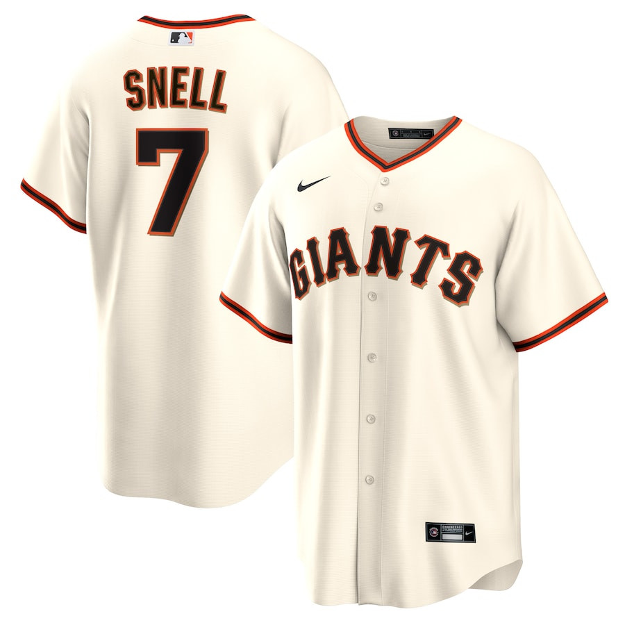 Blake Snell 7 San Francisco Giants Home Men Jersey - Cream