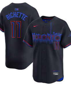 Bo Bichette 11 Toronto Blue Jays 2024 City Connect Limited Player Men Jersey - Black