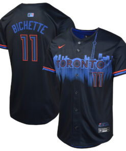 Bo Bichette 11 Toronto Blue Jays 2024 City Connect Limited YOUTH Jersey - Navy
