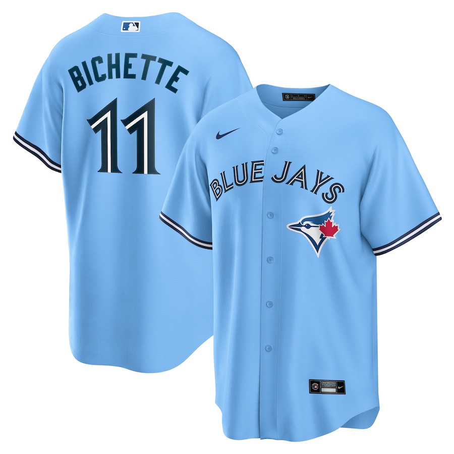 Bo Bichette 11 Toronto Blue Jays Alternate Men Jersey - Powder Blue