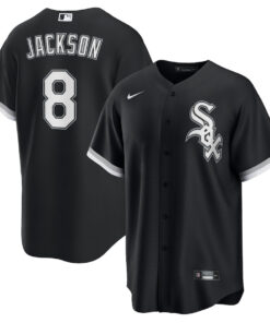Bo Jackson 8 Chicago White Sox Cooperstown Collection Alternate Jersey - Black