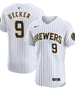 Bob Uecker #9 Milwaukee Brewers Alternate Alternate ELITE Jersey - White