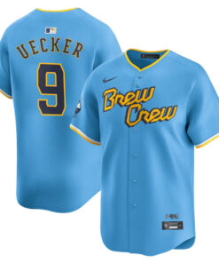 Bob Uecker #9 Milwaukee Brewers City Connect Limited Jersey - Powder Blue