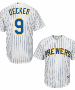 Bob Uecker 9 Milwaukee Brewers Men's White Jersey