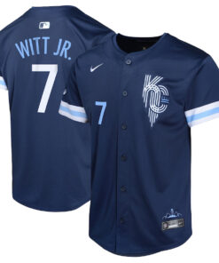 Bobby Witt Jr. 7 Kansas City Royals City Connect Limited YOUTH Jersey - Navy