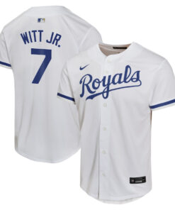 Bobby Witt Jr. 7 Kansas City Royals Home Game Player YOUTH Jersey - White