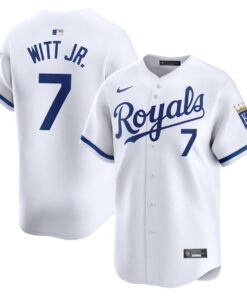 Bobby Witt Jr. 7 Kansas City Royals Home Limited Player Men Jersey - White
