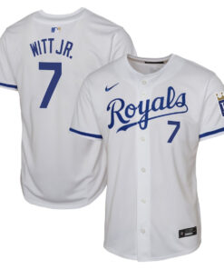 Bobby Witt Jr. 7 Kansas City Royals Home Limited Player YOUTH Jersey - White
