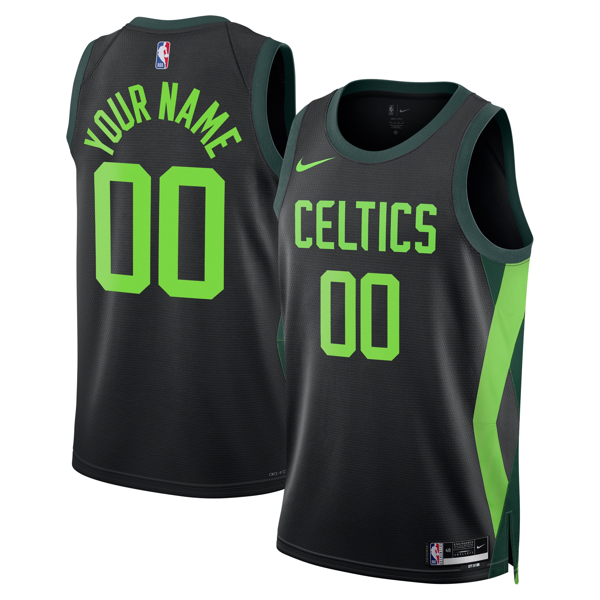 Boston Celtics City Edition Swingman Jersey 2024 - Custom - Unisex - JS631