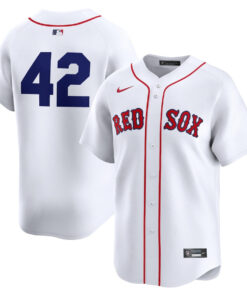 Boston Red Sox 2024 Jackie Robinson Day Home Men Limited Jersey - White