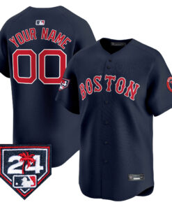 Boston Red Sox 2024 Spring Training Custom Men Jersey - Navy