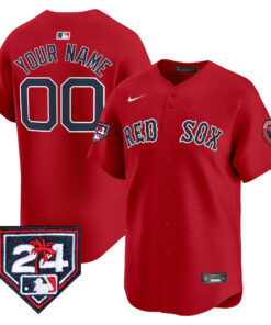 Boston Red Sox 2024 Spring Training Custom Men Jersey - Red
