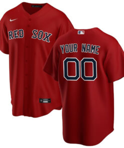 Boston Red Sox Alternate Custom Men Jersey - Red