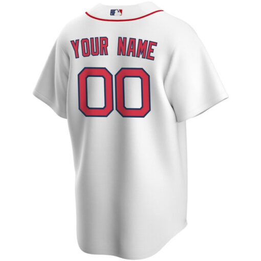 Boston Red Sox Home Custom Men Jersey - White - Image 3