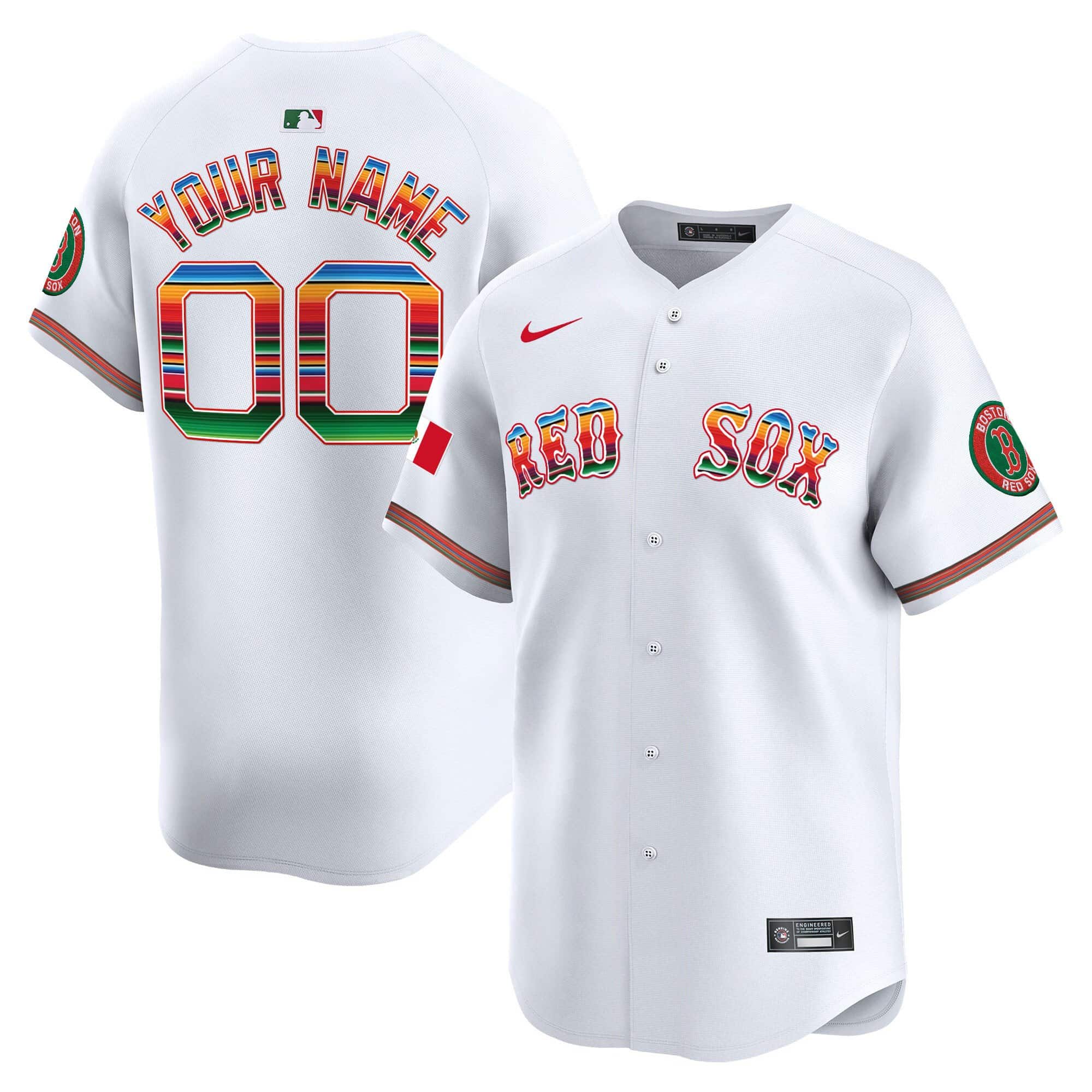 Boston Red Sox Mexico Vapor Premier Limited Custom Jersey