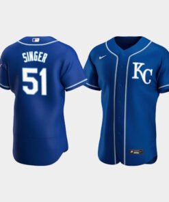 Brady Singer 51 Kansas City Royals Royal Alternate Jersey Jersey