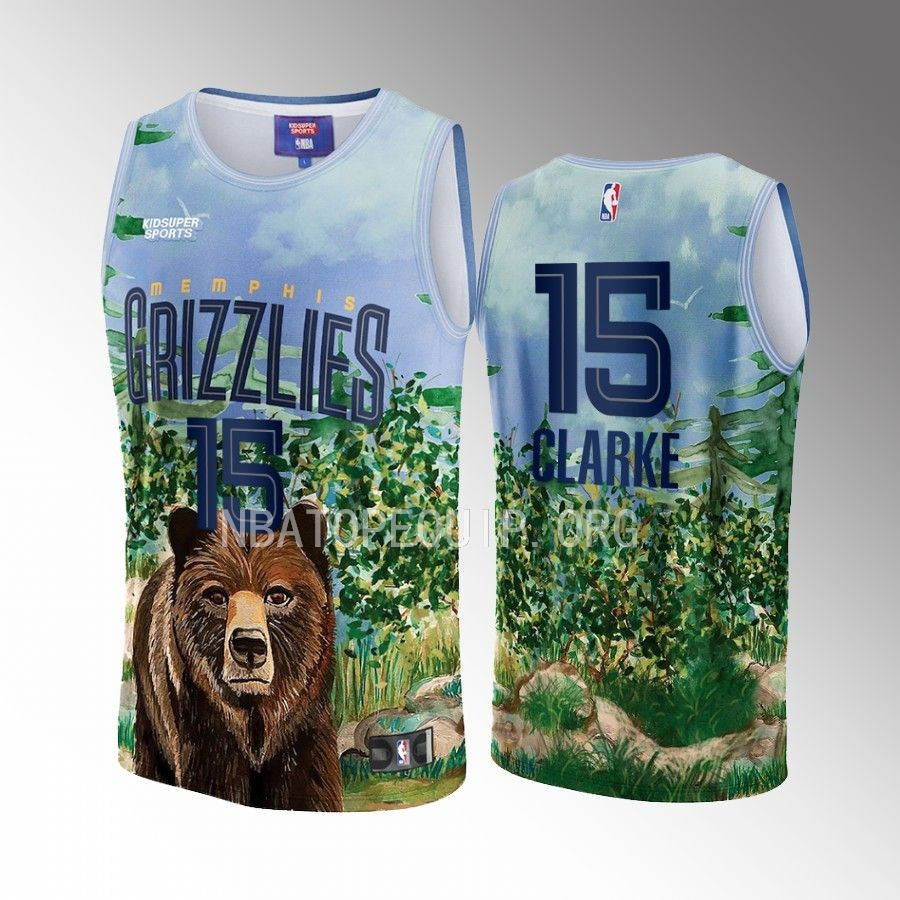 Brandon Clarke 15 Memphis Grizzlies NBA & KidSuper Studios Unisex Hometown Jersey - JS169