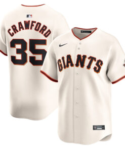 Brandon Crawford 35 San Francisco Giants Home Limited Player Men Jersey - Cream