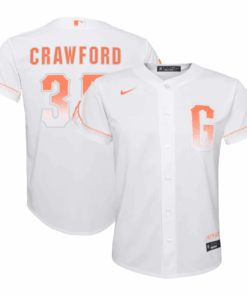 Brandon Crawford 35 San Francisco Giants Youth City Connect Jersey - White