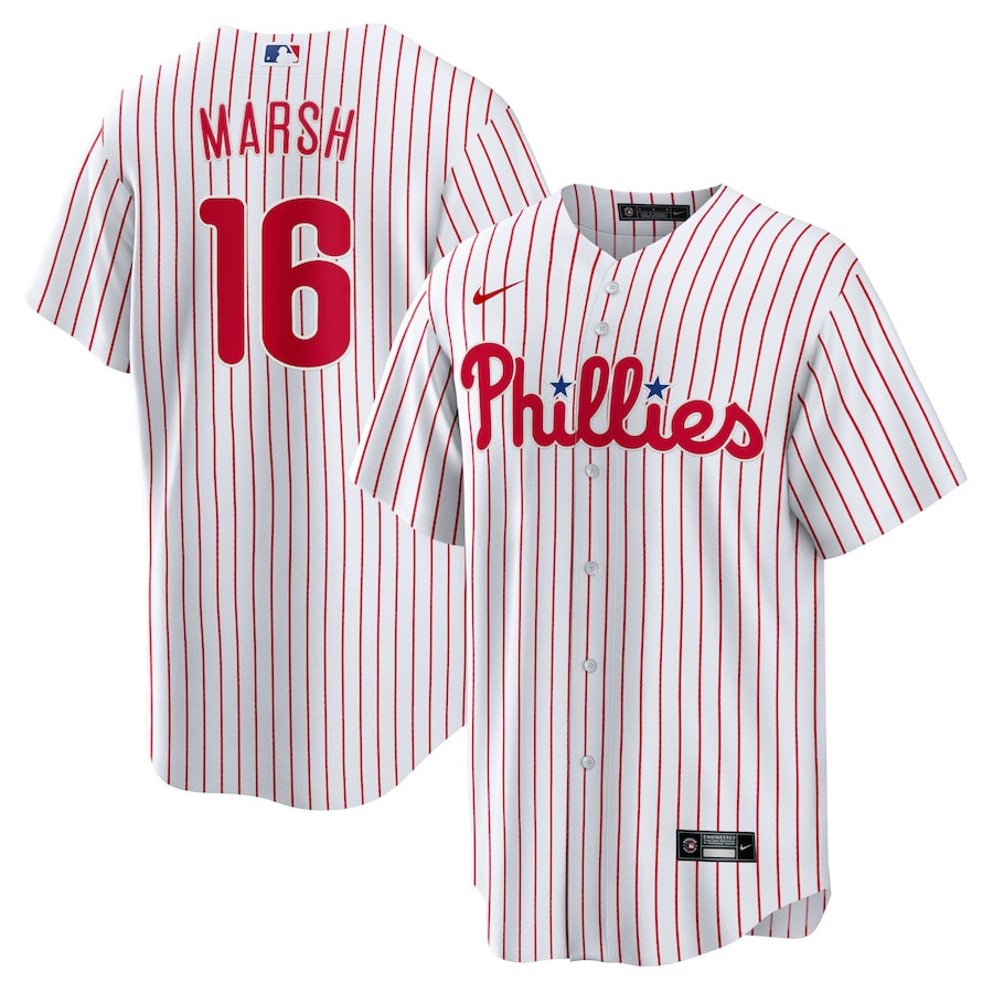 Brandon Marsh 16 Philadelphia Phillies Men Jersey - White