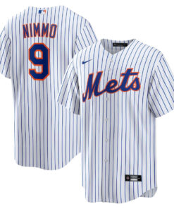 Brandon Nimmo 9 New York Mets Home Men Jersey - White