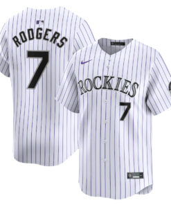 Brendan Rodgers 7 Colorado Rockies Home Limited Player Men Jersey - White