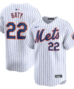 Brett Baty 22 New York Mets Home Limited Player Men Jersey - White