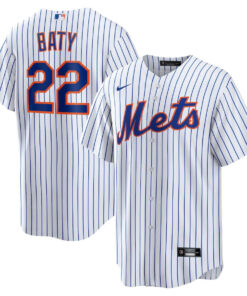 Brett Baty 22 New York Mets Men Jersey - White