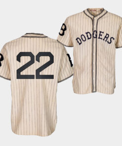 Brooklyn Dodgers Clayton Kershaw 1933 Heritage 22 Gold Pinstripe Jersey