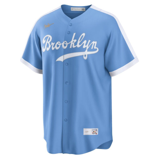 Brooklyn Dodgers Cooperstown Collection Alternate Men Jersey - Light Blue - Image 2