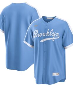 Brooklyn Dodgers Cooperstown Collection Alternate Men Jersey - Light Blue