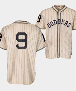 Brooklyn Dodgers Gavin Lux 1933 Heritage 9 Gold Pinstripe Jersey