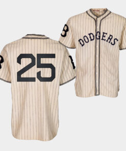 Brooklyn Dodgers Trayce Thompson 1933 Heritage 25 Gold Pinstripe Jersey