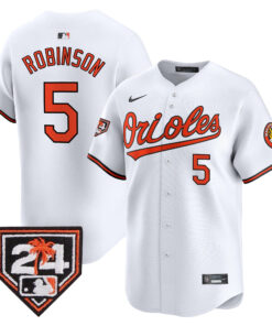 Brooks Robinson 5 Baltimore Orioles 2024 Spring Training Patch Men Jersey - White