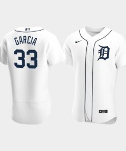 Bryan Garcia 33 Detroit Tigers White Home Jersey Jersey