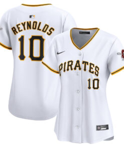 Bryan Reynolds 10 Pittsburgh Pirates Women Home Limited Player Jersey - White