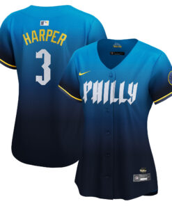 Bryce Harper 3 Philadelphia Phillies 2024 City Connect Limited Jersey - Women