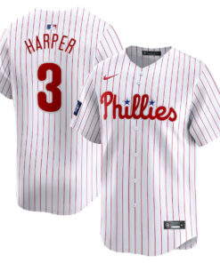 Bryce Harper 3 Philadelphia Phillies 2024 MLB World Tour London Series Home Limited Player Men Jersey - White