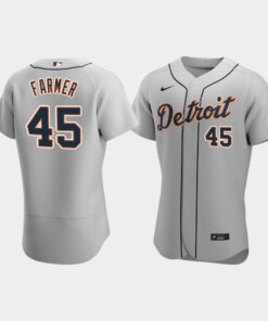Buck Farmer 45 Detroit Tigers Gray Road Jersey Jersey